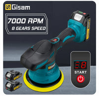 Gami – polisseuse de voiture sans fil, 8 vitesses réglables, pour épilation électrique automatique, ponçage, glaçage, outil électrique adapté à la broche de batterie Makita 18v