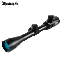 Lunette de chasse 3-9x40 avec illumination rouge ou verte, viseur optique avec montures, réticule Mil Dot, pour la chasse tactique à l'air comprimé