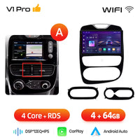 Autoradio Junsun CarPlay Android Auto pour Renault Clio 4 ZOE 2012-2017, système GPS intelligent, stéréo multimédia