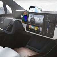 Support magnétique pour iPhone 15/14 Pro, compatible avec les ordinateurs portables et les Tesla Model Y 3. Support magnétique latéral pour téléphone portable.