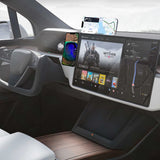 Support magnétique pour iPhone 15/14 Pro, compatible avec les ordinateurs portables et les Tesla Model Y 3. Support magnétique latéral pour téléphone portable.