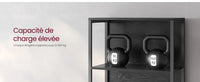 VASAGLE Bibliothèque LED à 6 Niveaux, Étagère à Lumière Réglable, Meuble de Rangement avec Cadre en Acier, 30,3 x 60 x 178,6 cm, pour Salon, Chambre, Bureau