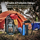 Chargeur solaire Portable 28W, 2 ports USB (5V/4,8a au total), panneau solaire pliable pour recharger des appareils USB, iPhone Android GoPro