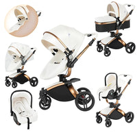 Poussette légère Magic ZC, poussette bébé 3 en 1, landau pour bébé, poussette légère en PU 3 en 1