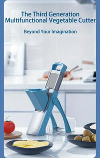 Ensemble de trancheuse et râpe multifonctionnelle pour légumes et fruits, hacher, râper et trancher efficacement, PotTag et plus d'outils de cuisine, 1 pièce