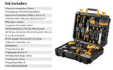 DEKO-Analyste d'outils électriques ChlorAnalyste avec perceuse sans fil 8V, mandrin sans clé 10mm 126 en effet, kits d'outils à main professionnels pour le bricolage domestique, 3/8 pièces