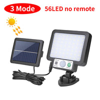 LED solaire fendu applique 3 Mode étanche capteur de mouvement lampe sécurité extérieure éclairage public lampe solaire pour jardin applique murale