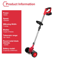 Makita-Tondeuse à Gazon Électrique Pliable Sans Fil, Longueur Réglable, Coupe-Bordure de Jardin Adapté à la Batterie 18V