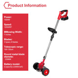 Makita-Tondeuse à Gazon Électrique Pliable Sans Fil, Longueur Réglable, Coupe-Bordure de Jardin Adapté à la Batterie 18V