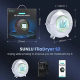 SUNLU – sèche-filament 3D S2, boîte sèche, boîte de rangement de Filaments de séchage S2, support sec pour conserver le Filament, compagnon d'imprimante 3D gratuit