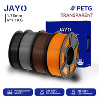 Filament PETG JAYO pour imprimante 3D FDM, 2 bobines de 1,75 mm, enroulement soigné, 2,2 kg/lot