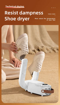 Sèche-chaussures à minuterie intelligente, sèche-chaussures télescopique réglable, désodorisant, séchage rapide