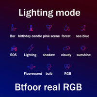 Bâton lumineux RGB avec trépied, lampe LED colorée pour fête, flash portable, éclairage photo et vidéo