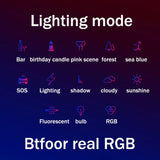Bâton lumineux RGB avec trépied, lampe LED colorée pour fête, flash portable, éclairage photo et vidéo