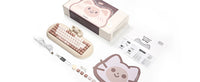 Clavier de jeu sans fil YUNZII C68, clavier mécanique RVB personnalisé Hi-Fi Cute Cat, Silicone 65% échange à chaud ergonomique Kitty Keeb