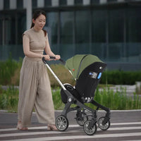 STOCK ue 4in1 bébé poussette bidirectionnelle multifonctionnelle nouveau-né bébé poussette 3in1 pliable panier type siège léger voyage landau