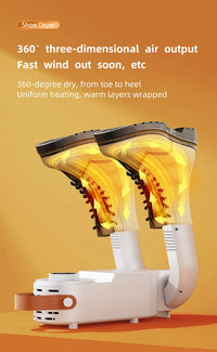 Sèche-chaussures à minuterie intelligente, sèche-chaussures télescopique réglable, désodorisant, séchage rapide