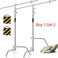 SH-Support d'éclairage RapDuty C en acier inoxydable, support de photographie, bras de maintien, 260cm, 107cm, recommandé Max, liquimanquer, un cadeau
