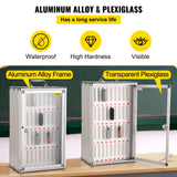 SucceBuy Armoire de téléphone portable à 36 fentes, tableau de poche en alliage d'aluminium argenté, casier de rangement mural pour salle de classe, bureau, salle de sport
