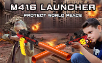 Pistolet jouet VATOS Blaster pour enfants, mode lancer de cartouches, mode tir en chaîne, chargeur 24 fléchettes, manuel, pistolet en mousse, jeu de tir pour garçons de 6 à 8 ans