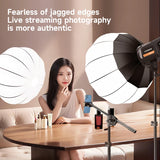 MIAOTU Lampe de photographie LED COB 200 W pour vidéo en direct, éclairage d'appoint haute luminosité 2700-6500 K, éclairage photographique