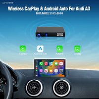 AUTOTOP – Module CarPlay sans fil pour Audi A3 8v Q2 8P 2012 – 2018, système MIB2 MIB, Kits de rénovation automatique Android, caméra inversée Airplay