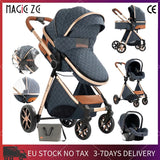 Poussette bébé 3 en 1 poussette légère pour nouveau-nés voyage pliable bébé voitures infantile poussette landau siège auto bébé