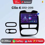 Autoradio Junsun CarPlay Android Auto pour Renault Clio 4 ZOE 2012-2017, système GPS intelligent, stéréo multimédia