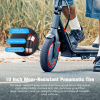Trottinette électrique iScooter i9m 10.5Ah 500w, pliable, vitesse maximale 35 km/h, autonomie 30 km, pneus pneumatiques 10 pouces, application mobile.