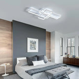 Plafonnier LED, plafonnier de salon rectangulaire 54W, plafonnier blanc froid 6500K, grand plafonnier LED