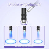 Lampe UV professionnelle sur pied pour ongles, 170 cm, 6 W, 5 niveaux d'intensité, avec interrupteur au pied.