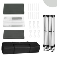 WOLTU Gazebo de pavillon pliant réglable 3x6m avec 6 parois latérales Tente de fête de protection UV étanche avec sac de transport pour pique-nique