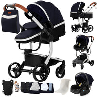 Poussette légère Magic ZC, poussette bébé 3 en 1, landau pour bébé, poussette légère en PU 3 en 1