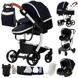 Poussette légère Magic ZC, poussette bébé 3 en 1, landau pour bébé, poussette légère en PU 3 en 1