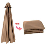 Parasol Patio parapluie remplaçable tissu plage auvent été extérieur jardin Protection Uv Parasol parapluie haut tissu 6/8 nervures