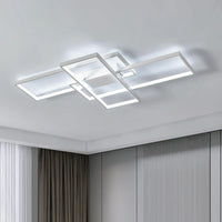 Plafonnier LED, plafonnier de salon rectangulaire 54W, plafonnier blanc froid 6500K, grand plafonnier LED