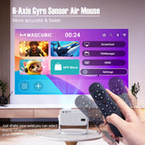 Magcubic – projecteur natif 1080P 650ANSI 8K Android14 L018, avec Correction automatique du Keystone, mise au point, Wifi6 BT5.4, film Portable pour l'extérieur