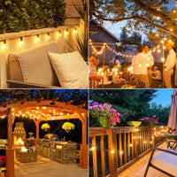 9 M/26 M feston LED Globe chaîne lumière fée LED G40 extérieur pour fête de noël jardin décor guirlande lampe rue Patio arrière-cour