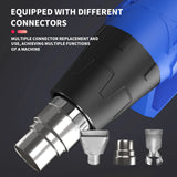 Pistolet à air chaud électronique professionnel pour applications de bricolage industriel, vitesse variable réglable, chauffage rapide de la température, 2000W