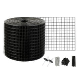 Kit de protection anti-oiseaux et autres nuisibles pour panneaux solaires SucceBuy, enroulable, avec fixations en acier inoxydable, revêtement PVC antirouille et maille métallique.