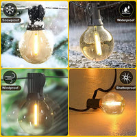 9 M/26 M feston LED Globe chaîne lumière fée LED G40 extérieur pour fête de noël jardin décor guirlande lampe rue Patio arrière-cour
