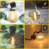 9 M/26 M feston LED Globe chaîne lumière fée LED G40 extérieur pour fête de noël jardin décor guirlande lampe rue Patio arrière-cour