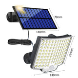 LED solaire fendu applique 3 Mode étanche capteur de mouvement lampe sécurité extérieure éclairage public lampe solaire pour jardin applique murale
