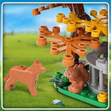 Ensemble de Construction de grange de ferme avec lumière, avec moulin à vent, tracteur, cheval, animaux, grand grange, jouet de Construction, Kit de briques pour adultes et adolescents de 8 ans et plus