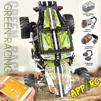 MOULD KING 18002 Voitures Techniques Jouets Le MOC-19517 APP&RC Buggy 4x4 RC Motorisé Modèle de Bloc de Construction en Brique Cadeau de Noël pour Enfants