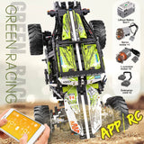 MOULD KING 18002 Voitures Techniques Jouets Le MOC-19517 APP&RC Buggy 4x4 RC Motorisé Modèle de Bloc de Construction en Brique Cadeau de Noël pour Enfants