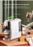 HiBREW Machine à café à capsules multiples, chaud/froid Dolce Gusto lait Nespresso Capsule ESE Pod café moulu cafétéria 20Bar 5 en 1