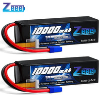 Batterie ZEEE Lipo 6S 10000mAh 22,2V 120C pour drone FPV, avec étui souple et prise EC5, compatible avec voitures et bateaux RC de type désert. Pièces détachées incluses.