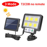 LED solaire fendu applique 3 Mode étanche capteur de mouvement lampe sécurité extérieure éclairage public lampe solaire pour jardin applique murale
