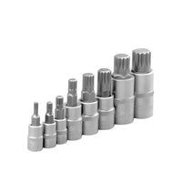 [EU Stock] 10pc clé à douille 1/2 douilles multi-dents internes jeu de douilles M4-M18 Allen Hex Cliquet Enroulé M-Sleeve Drive Socket
